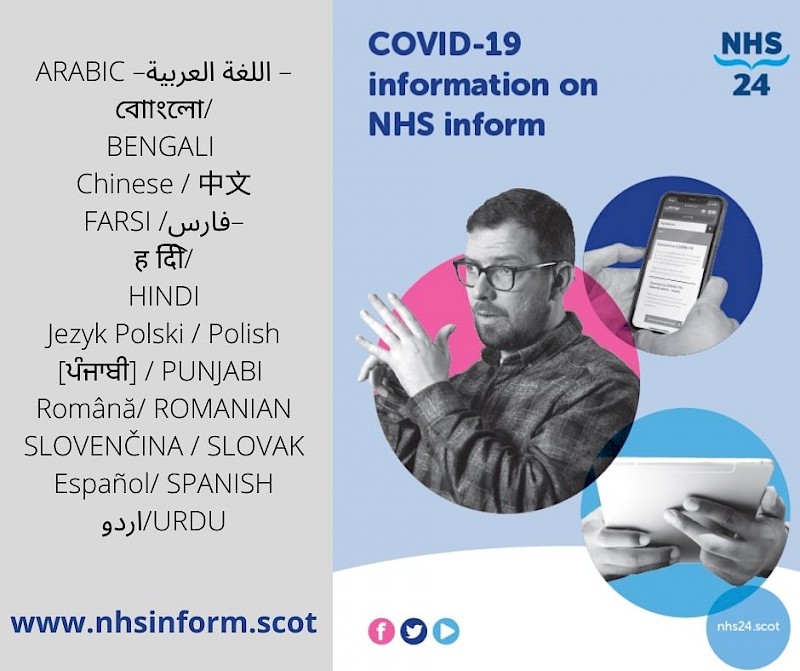 COVID-19 information for people with communication differences